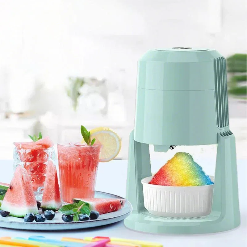 Automatic Ice Shavers Small Household Electric Shaved Machine Two Speed Adjustable Shaving Machine  Crusher