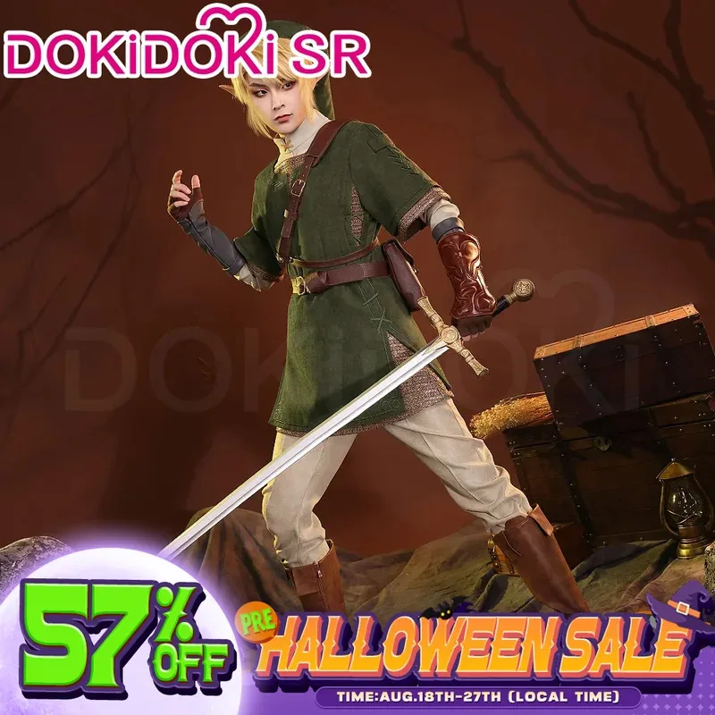 أزياء لعبة LQIN STOCK Linkk التأثيرية 【S-3XL】 أزياء DokiDoki-SR دعائم الحجر Linkk التأثيرية مقاس كبير للهالوين