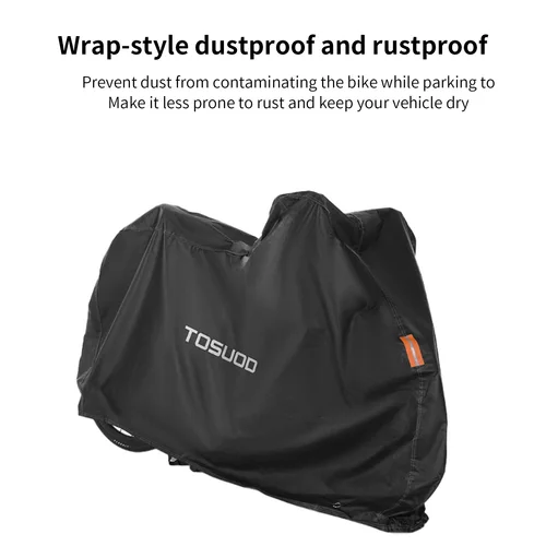Imagen 2 del producto TOSUOD-funda para bicicleta 210D, Protector de bicicleta de alta calidad, multiusos, lluvia, nieve, polvo, impermeable, nuevas cubiertas protectoras para todo tipo de clima
