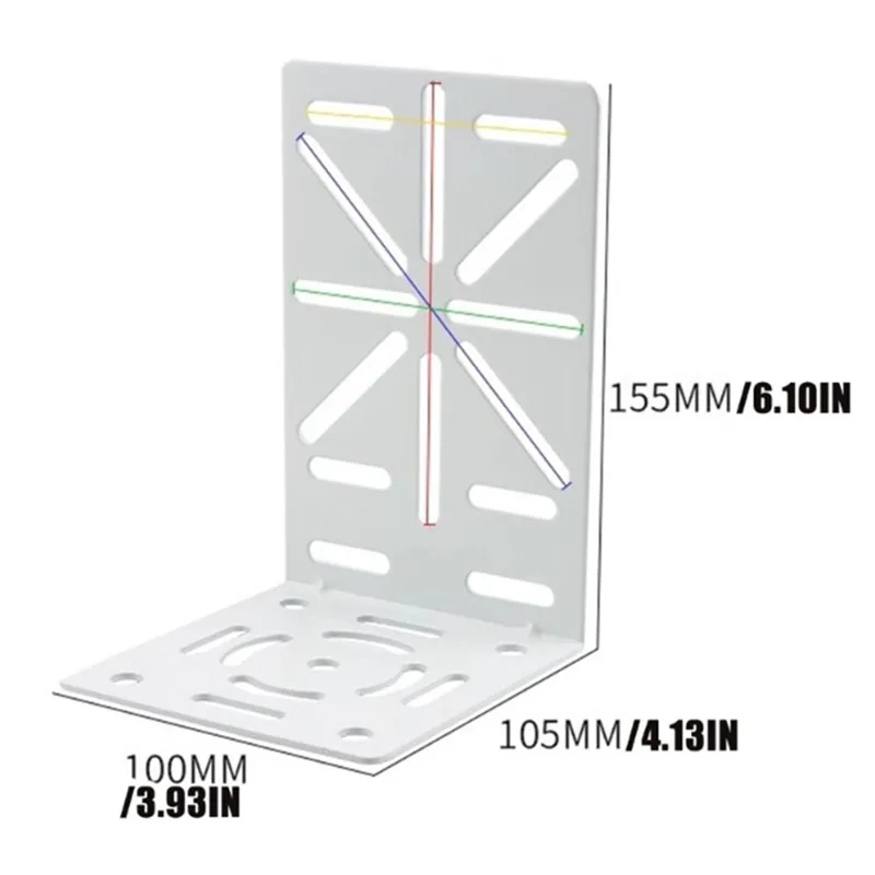 CCTV مراقبة قوس PTZ كاميرا بشكل قبة محول مساعد جبل تمديد دعم L شكل 90 درجة الزاوية اليمنى لوح فولاذي #3