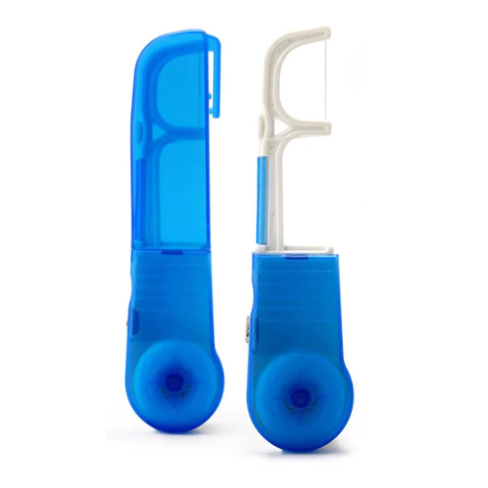 

1Pcs Dental Flosser Rack Ergonomic Handle Anti-Slip Prongs Grooved for Secure Flossing Prevent Slippage Ideal Oral Care Tool