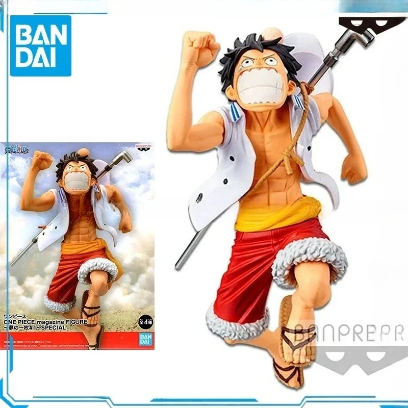 

In Stock Original SHF Bandai BANPRESTO One Piece Magazine Luffy Action Figure Animation Toy Gift Model Collector Anime Hobby