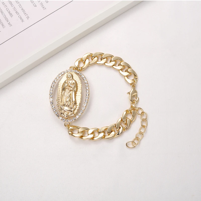 Sally’s Paradise Fashion Style Madonna Of Guadalupe Valentine\'s Day Birthday Thanksgiving Gift Daily Wear Blessing JewelryJL3020