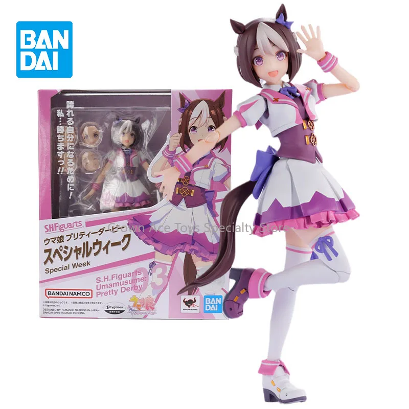 

Bandai Figure Pretty Derby Model Kit Anime Figure SHF Special Week Collection Model Manga Figures Children Christmas Gifts Toys