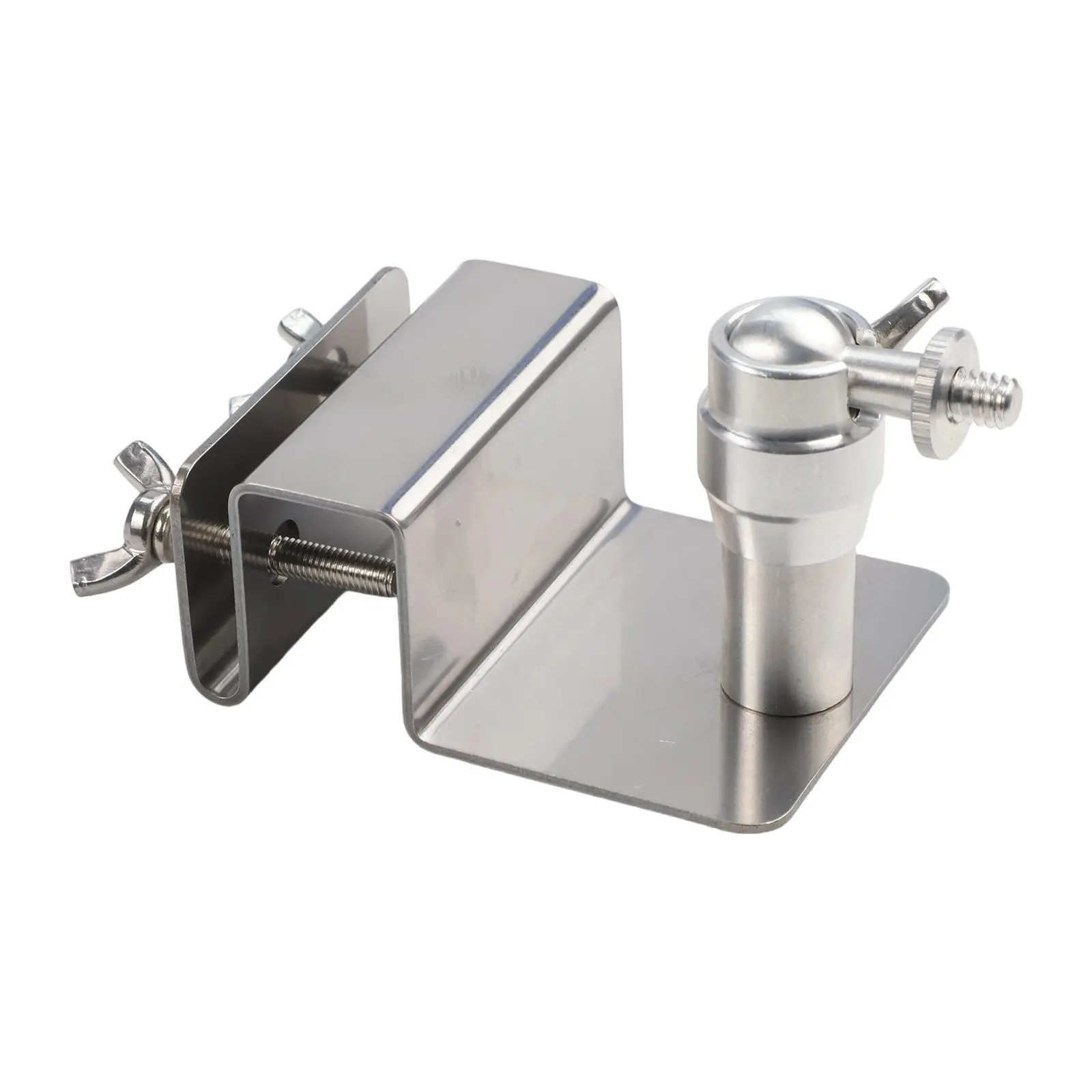 Solar Controller Silver Adjustable Gutter Mount Easy Installation Secure Support for platform Weather Resistant Mount