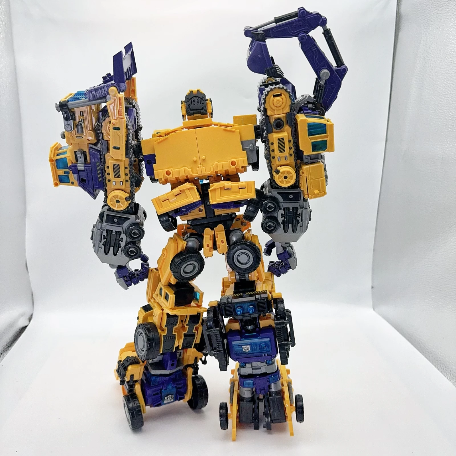 NBK Transformation Devastator G1 ghtcombiners Toy Combiner, Car Robot Action Figures Model, ABS, Engineering Vehicle Model, 40cm