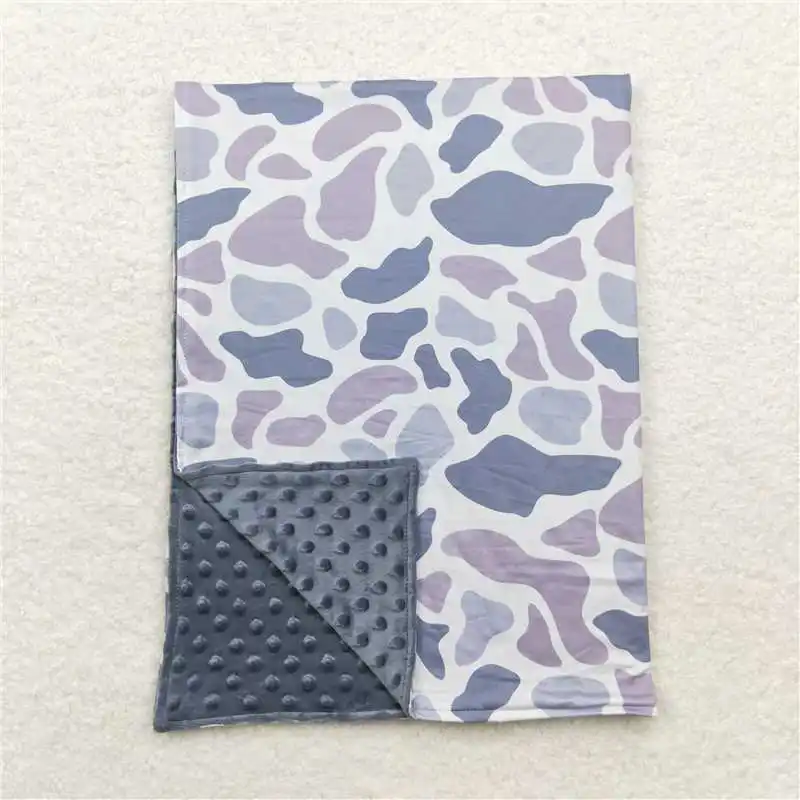 Wholesale western boutique classic children newborn toddler boys and girls sibling Camouflage baby blanket baby High quality