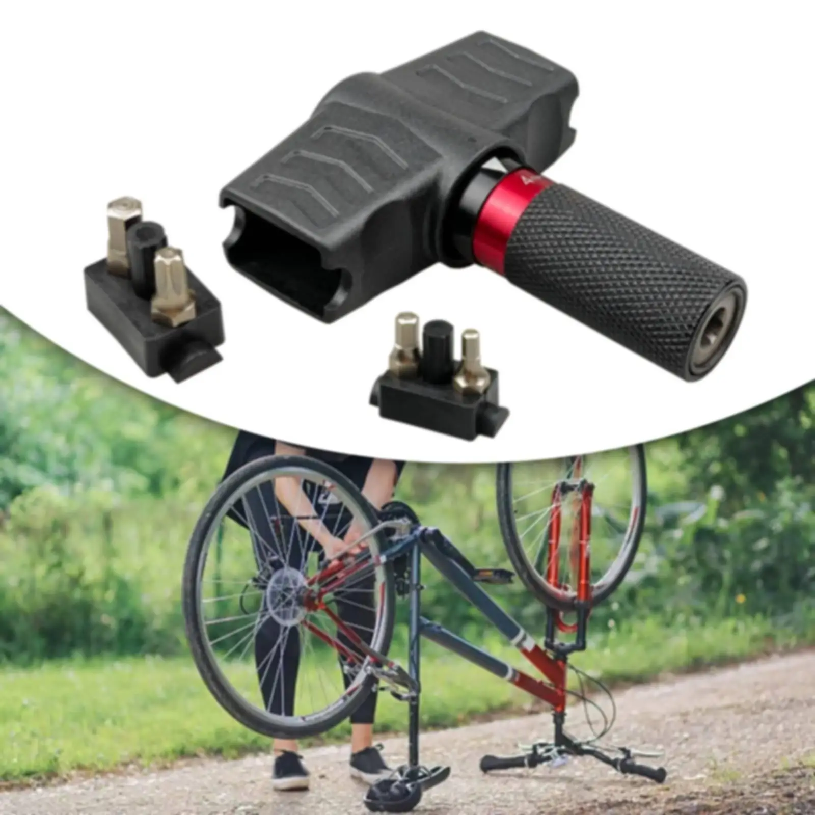 Mountain Bike T Torque Wrench Adjustable Portable Hex Driver Durable Steel Plastic Build for Road Bike and MTB Mechanics