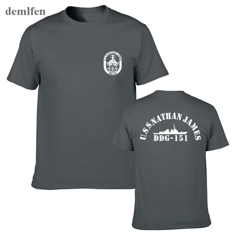 Fashion Mens T-shirts USS Nathan James DDG 151 The Last Ship T Shirts Novelty Short Sleeve Tshirt