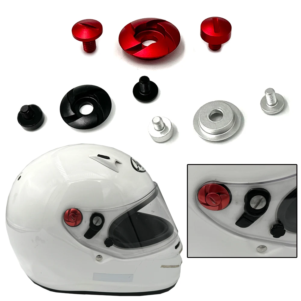 

Helmet Lens Button Replacement Lens Block Screw Accessories Lens Fixer Retainer For ARAI SK6 GP6 GP6S SK 6