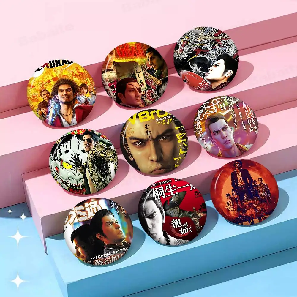 Y-YAKUZA صفيح لينة زر دبوس بروش شارة معدنية مخصصة مجوهرات اكسسوارات قبعة حقيبة التلبيب