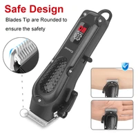 Cosoul Hair Clipper Compact Size Hair Trimmer Electric Beard Trimmer LED Display Hair Length Adjustable Big Capacity Battery 5