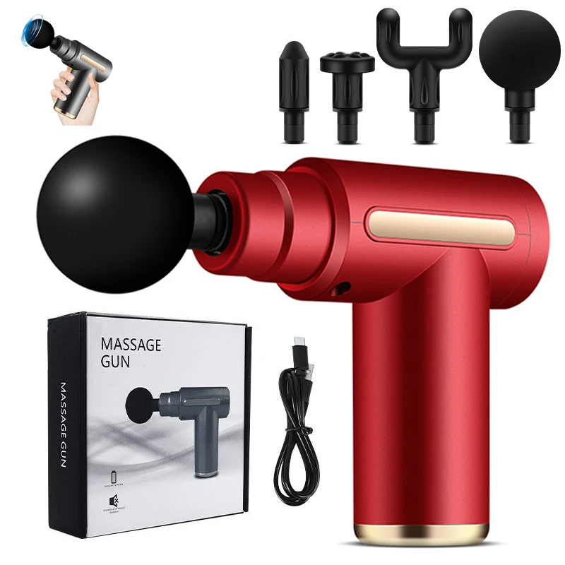 

Professional 6 Speeds Massage Gun Deep Tissue Percussion Cordless Quiet Body Muscle Massager for Back Neck Pain Relief Gifts