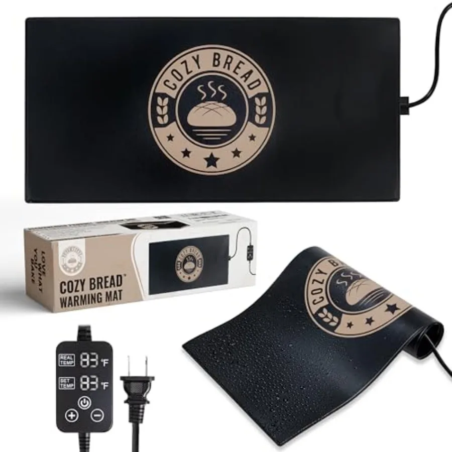 

® Коврик для расстойки теста для домашней выпечки, бренд USA, с терморегулятором, 10x21 дюйм, нагревательный коврик для расстойки теста