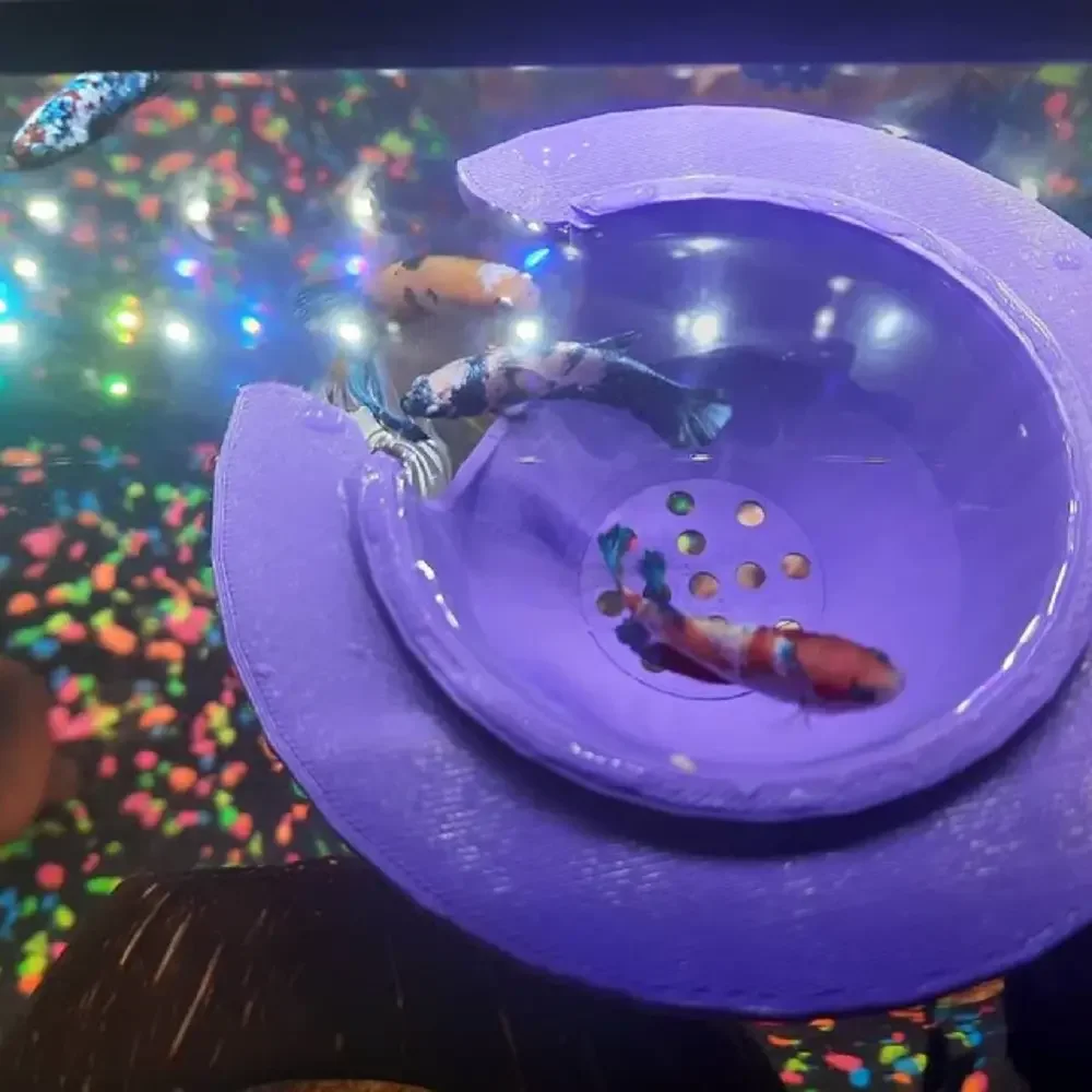 

Fish Floating Castle For Aquatic Pets To Breed, Play AndRest Fish Tank Ornaments Aquarium Cave
