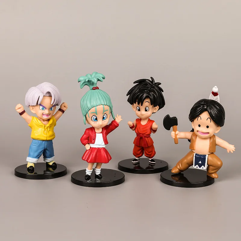 Figuras de acción de Dragon Ball Z, juguetes coleccionables de PVC, estatua de Son Goku Sohan Trunks, Son Goten Bulla, regalos para niños