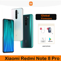 Global firmware Xiaomi Redmi Note 8 Pro smartphone Smartphone Helio G90T 4500mAh 64MP 6G+128G 8+128G used phone