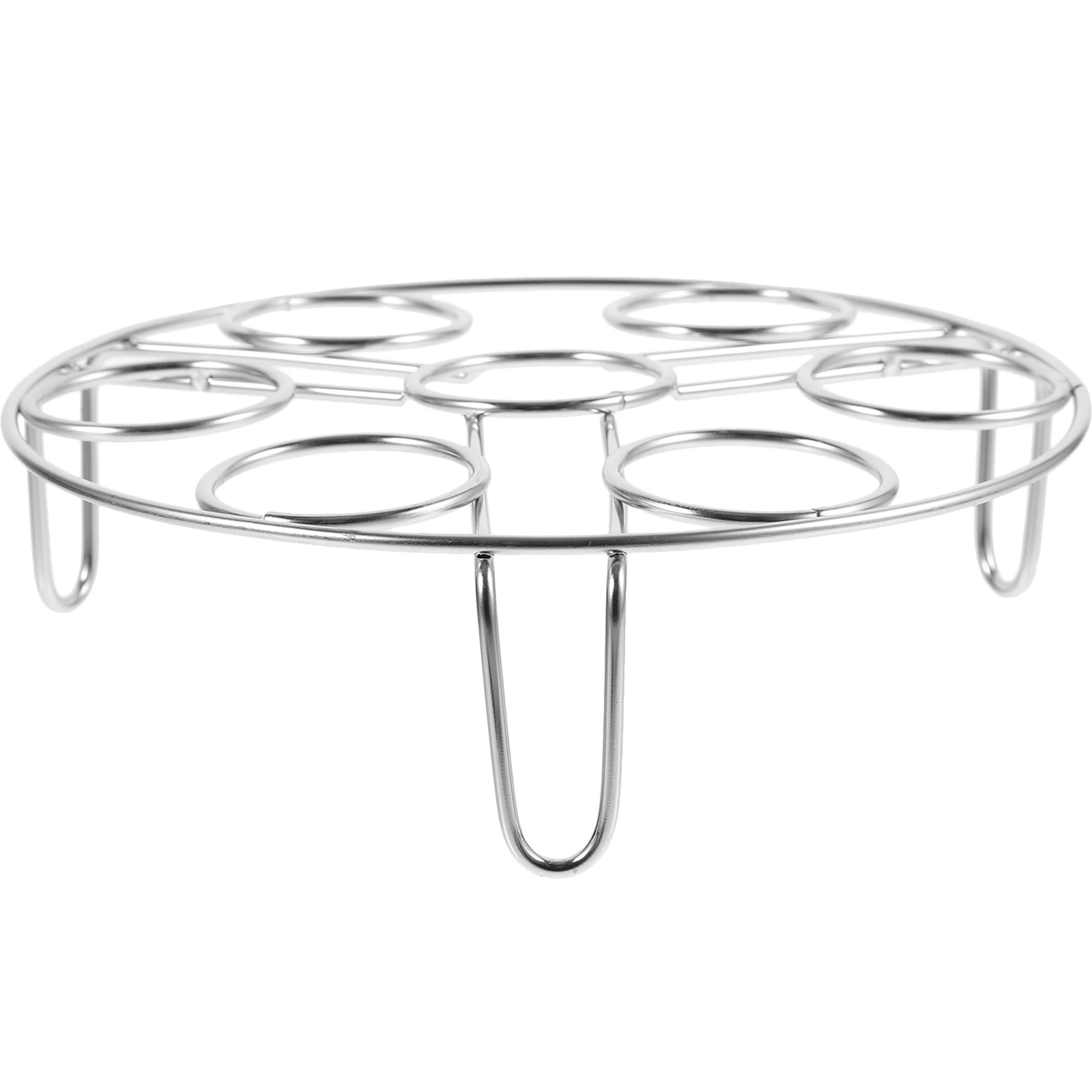 

Egg Steamer 304 Stainless Steel Steaming Rack with Holes Kitchen Cookware Egg Cooking Tray Reusable Steam Cooling Pot