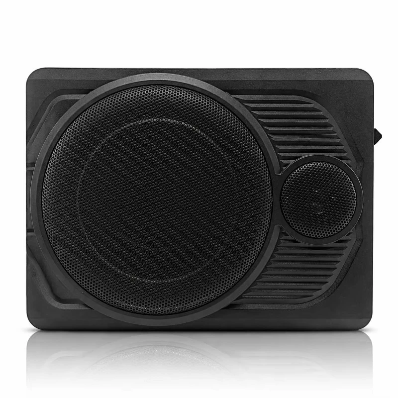 Subwoofer 10 Inch Car Audio Ultra Slim Underseat 600W Aluminum Basket Built-in Tweeter OEM Custom Support