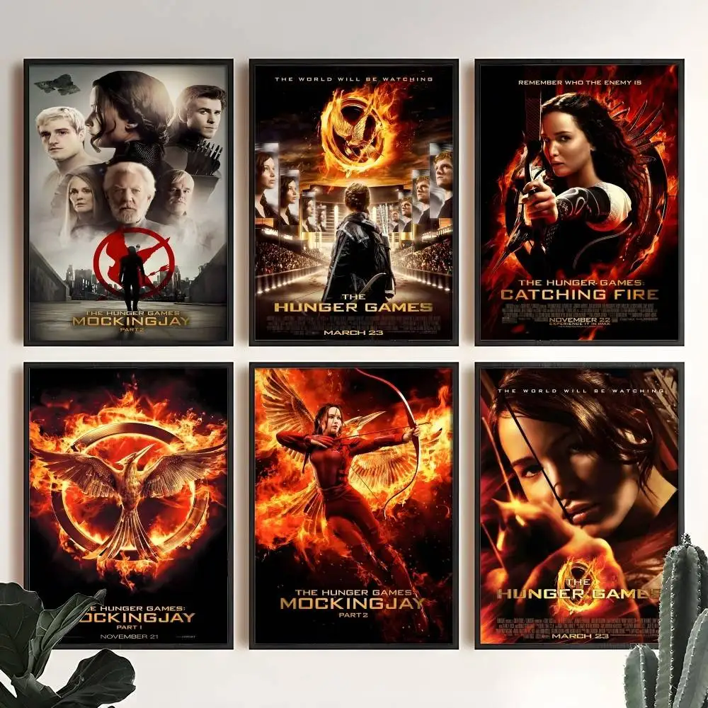 Movie The H-Hunger Game Poster High Quality Print Home Decor Wall Art Mural Room Bar Decoration