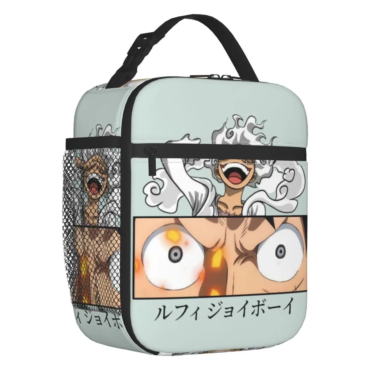 Custom One Pieces Monkey Luffy Isolierte Lunchtaschen für Schule, Büro, Anime, wiederverwendbare Kühlbox, Thermo-Bento-Box für Männer und Frauen