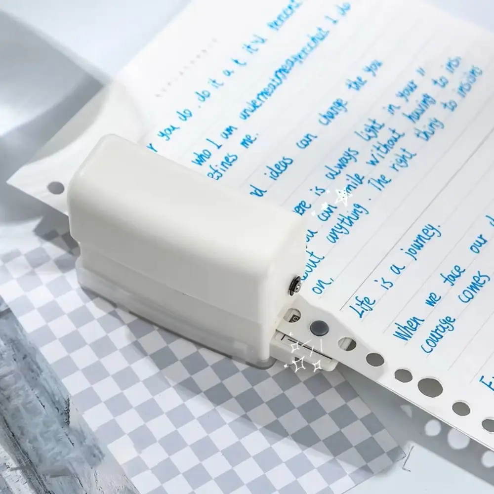 Office Stationery Loose Leaf Bind Hole Puncher 6-hole A4 A5 B5 Paper Puncher Mini Precise Round Hole Puncher Student