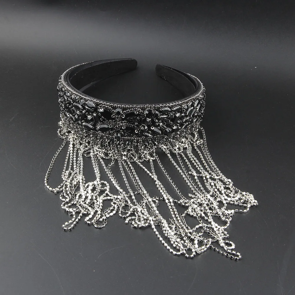 

Широкополые шариковые аксессуары для волос с высоким верхом, повязка для волос для женщин, вечерние свадебные аксессуары для волос, свадебные украшения с драгоценными камнями, 573