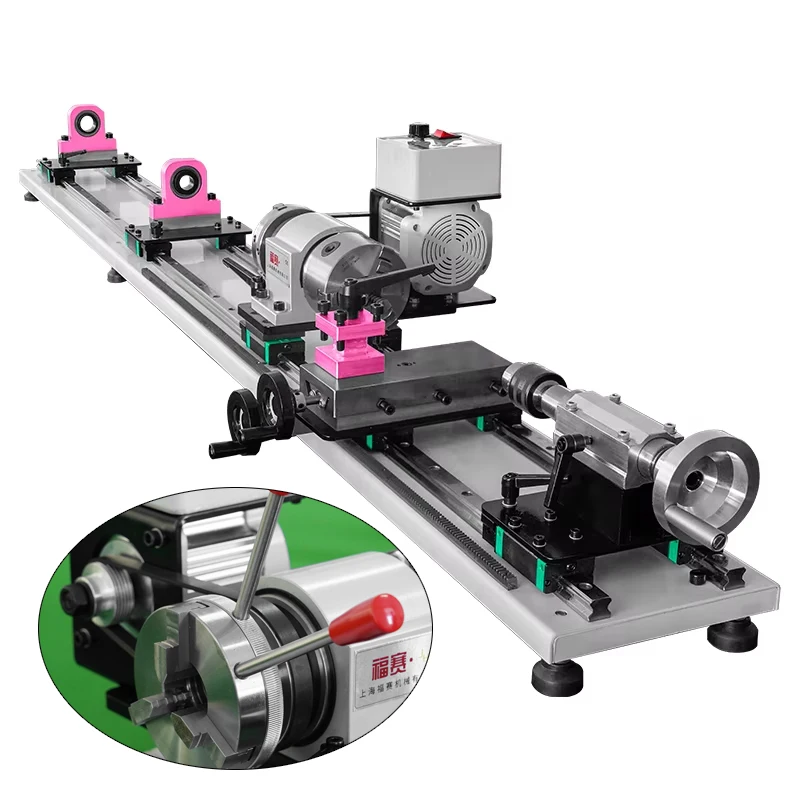 550W FS-7075G Horizontal Pool Cue Repair Lathe Machine Variable Speed Double Chucks/Trucks For Home Use New For Snooker Billiard