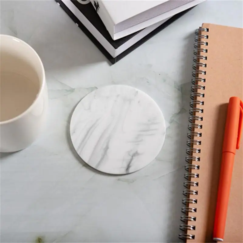 1/2pcs Acrylic Glass Non-slip Mat Gold Foil Waterproof Hotware Heat Insulation Round Tea Coaster Resin Table Mat Tray Posavasos