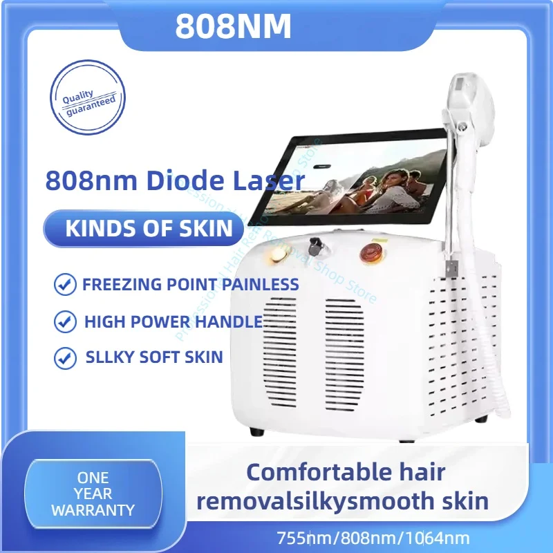 

Laser Epilator Ice Titanium Diode Laser 3 Wavelengths for Permanent Hair Removal Professional Machine.