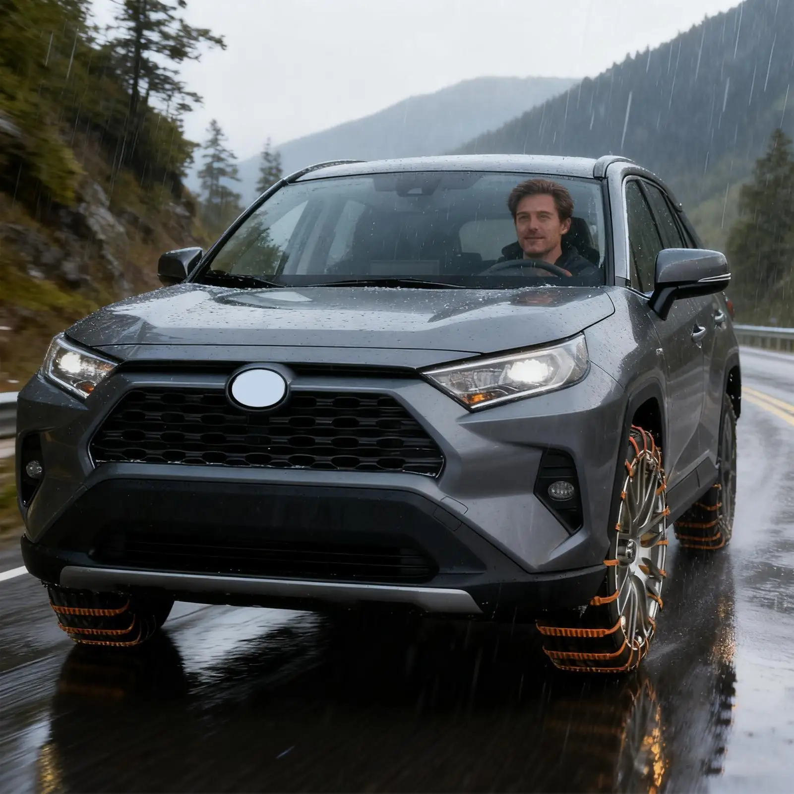 

Snow Chains Full Coverage Tool Gadget Straps Reusable Anti Snow Chains For Vehicle Automotive Trucks SUVs Winter Outdoor Camping