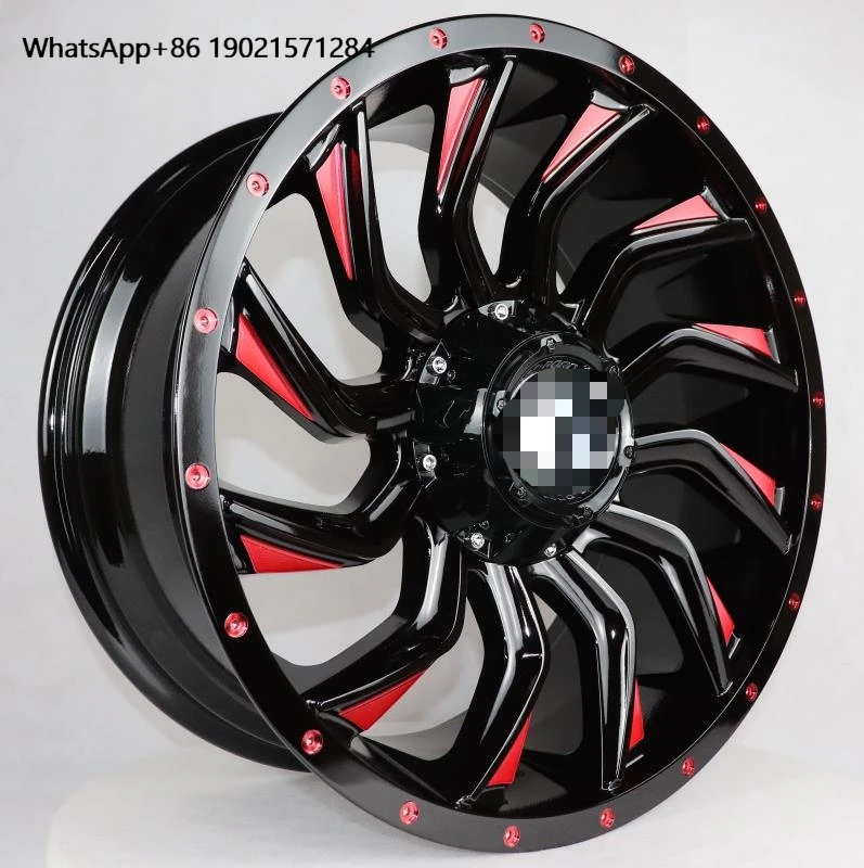 17 Inch Off Road Vehicle Modify Hub Wheels Aluminum White Black