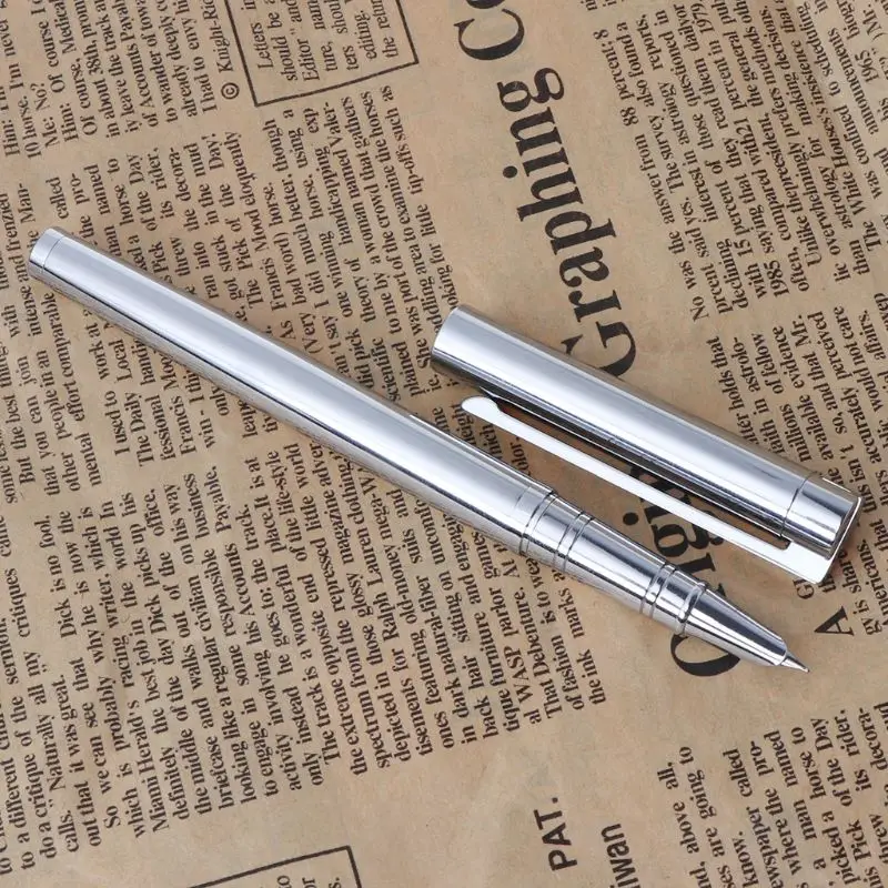 Hot Sale Jinhao 126 Executive Complete Silver Fine Hooded Nib Fountain Pen Drop Shipping Support