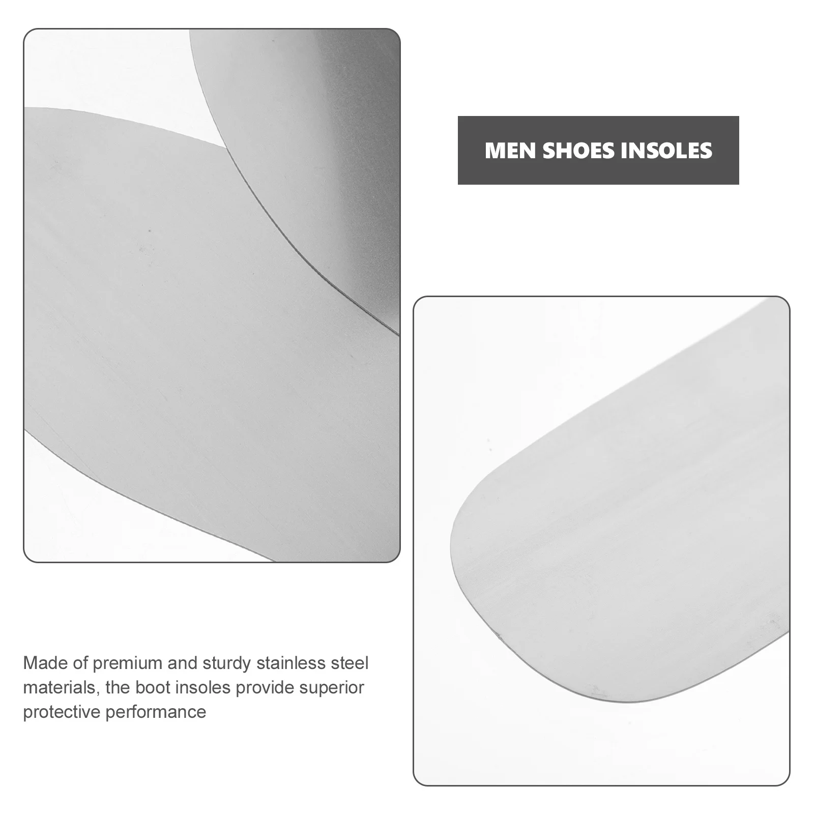 

Stainless Steel Insoles Anti Puncture Shoe Insoles for Men Women Safety Shoes Inserts Forestry Construction Lightweight