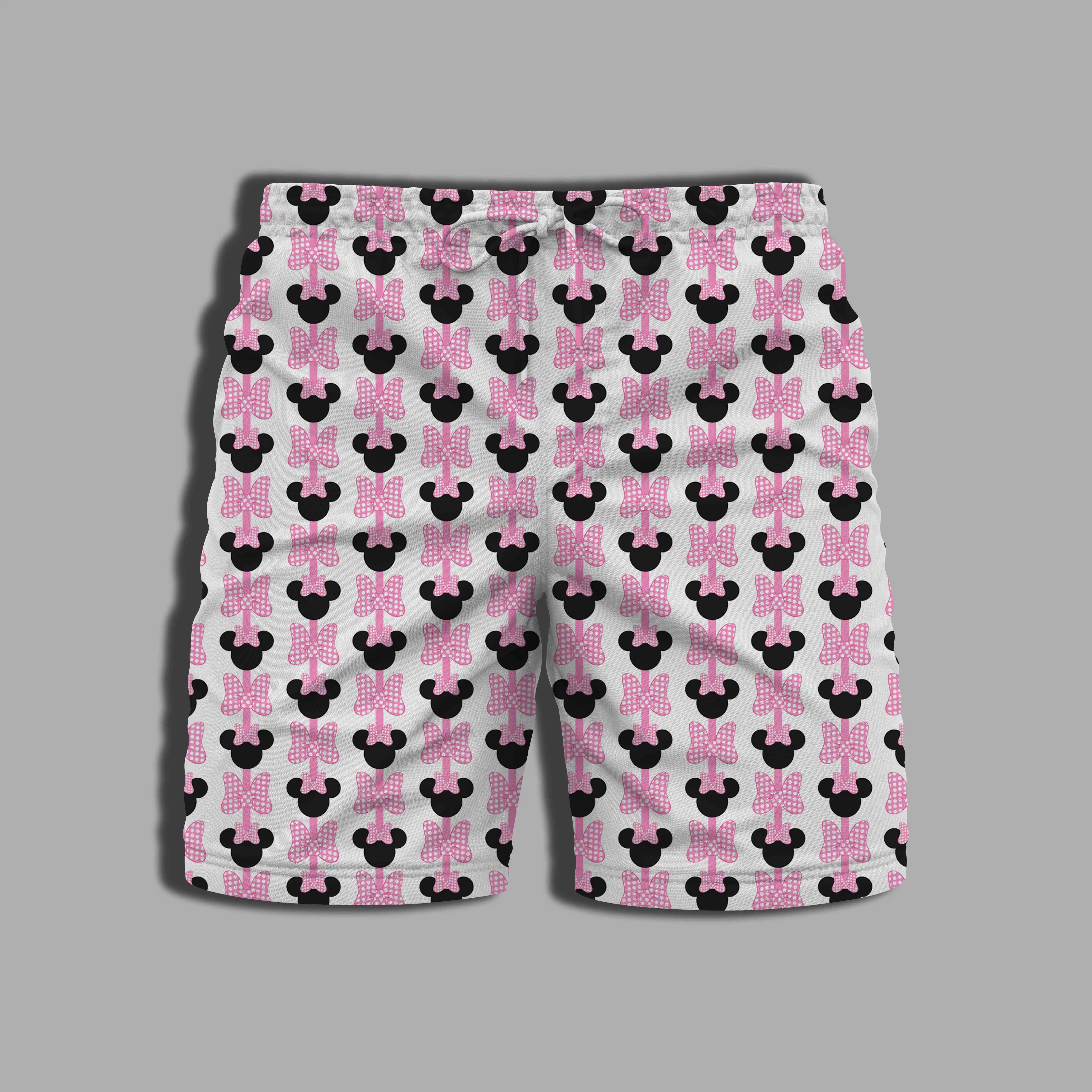 Gym Summer Swim Shorts Men Mickey Printing Men's Clothing Bathing Suit Man Disney Minnie Mouse Whole Swimsuit Beach Male Disney