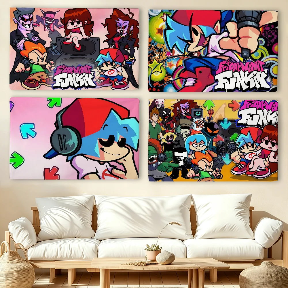 Game F-Friday N-Night Funkin flag For Living Room Home Dorm Decor Wall Outdoor Camping Party Banner Gifts