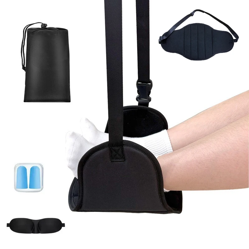 

Travel Foot Hammock In-Flight Footrest For Long Haul Flights High Speed Trains Ergonomic Leg Rest For Office Travel Essentials