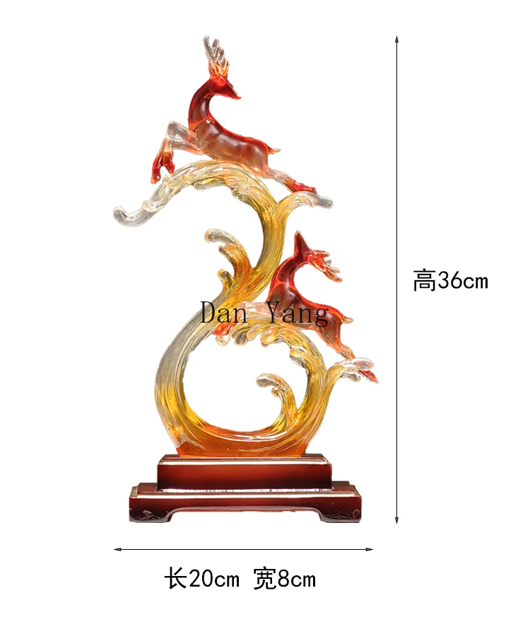 YJ high-end light luxury modern ornament deer living room entrance TV wine cabinet dining side housewarming gifts