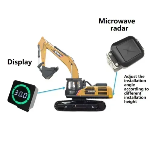 PWAS Sensor Camera Aftermarket Collision Warning System 77Ghz Microwave Radar Vehicle Reverse Sensor System for Truck Excavator