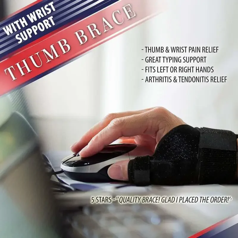 Medical Thumb Wrist Brace Support Carpal Tunnel Arthritis Sprain Left Right Hand  Pain Relief  Stability Injury