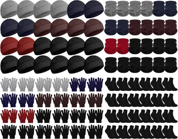 Guanti invernali berretti scaldacollo calzino Bulk Unisex Beanie Hat guanti calzino collo ghette donazione pacchetto di beneficenza per Homele