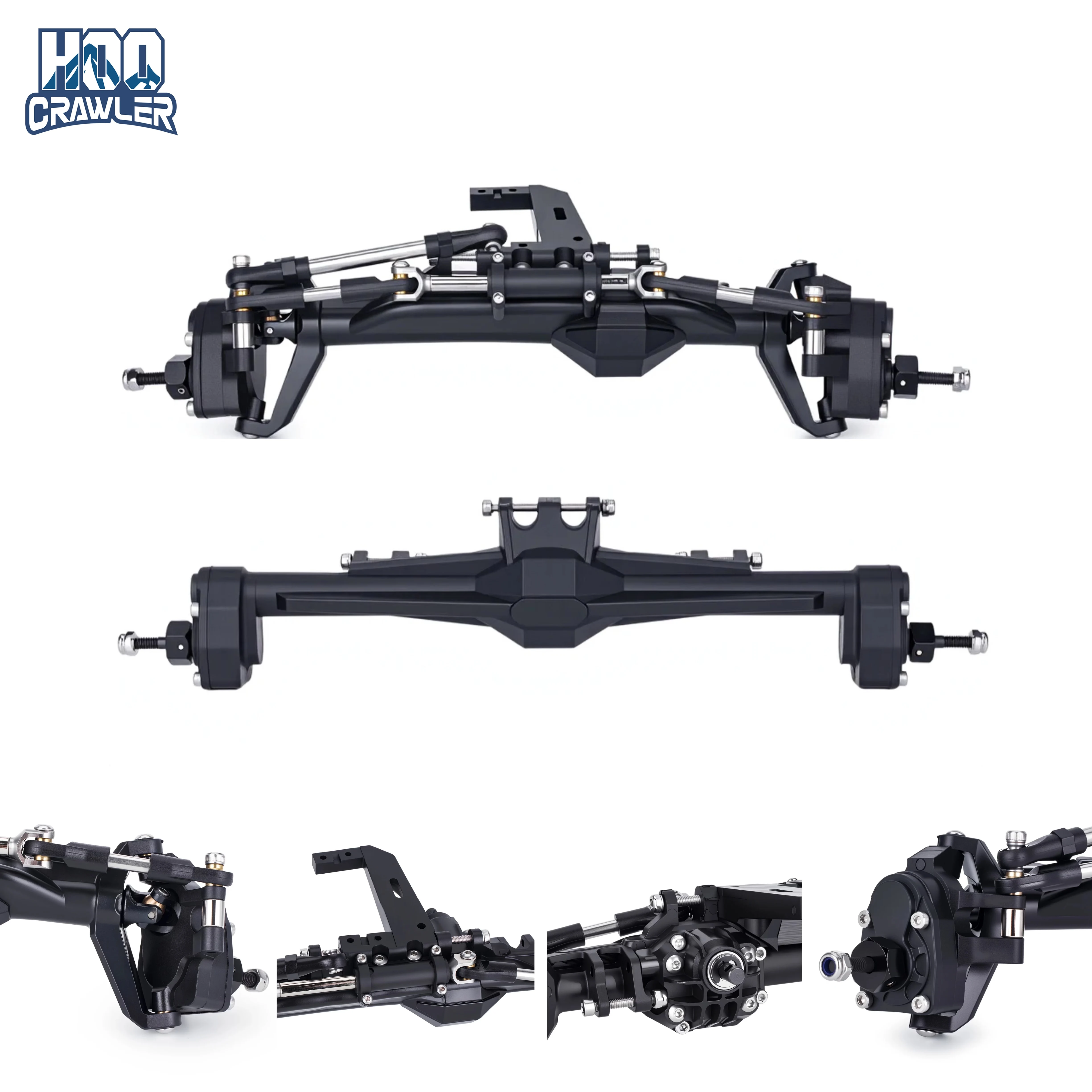 

H10 Portal Axle Set - Plastic Front & Rear Complete Axles for Vanquish 1/10 RC Crawler Car Upgrade