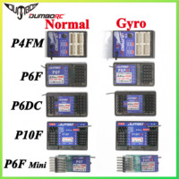 DUMBORC P6DC P10F P4FMG P6FG Mini 4CH 6CH 10CH 10 Channel Gyro Receiver Voltage Return for X4 X6 DDF-350 Transmitter RC Car Boat