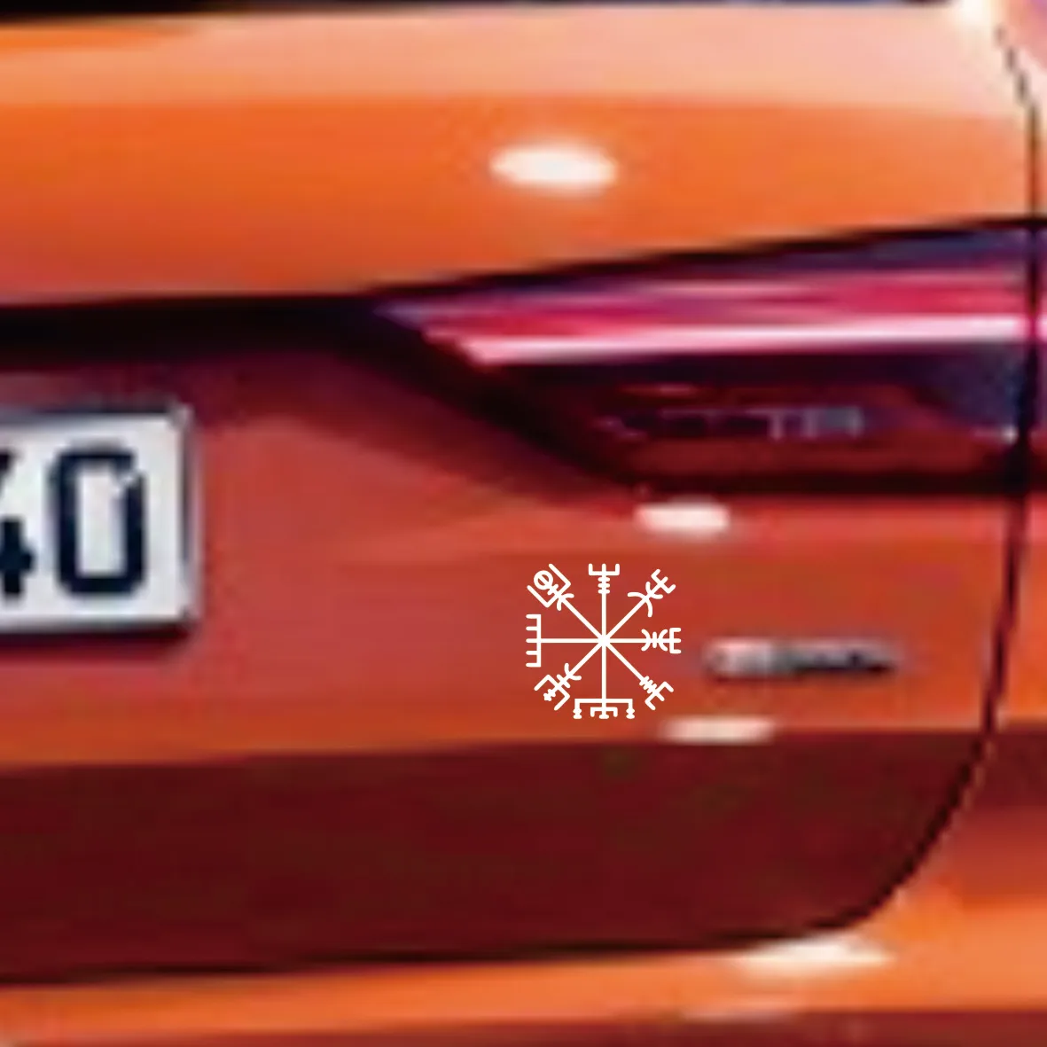 Various Sizes Colors Viking Rune Vegvisir Talisman funny car sticker and decal vinyl auto car stickers choose size