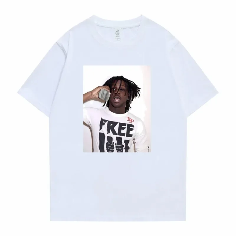 Rapper Chief Keef Graphic Print T-shirt Men Oversized Streetwear Male Fashion Summer Trend Tshirt Men's Hip Hop Vintage T-shirts