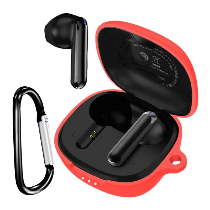 Case For JBL T280TWS X2 Earbuds Silicone Cover Anti-Drop Protective Charging Box For Blue Tooth Headphones With Carabiner