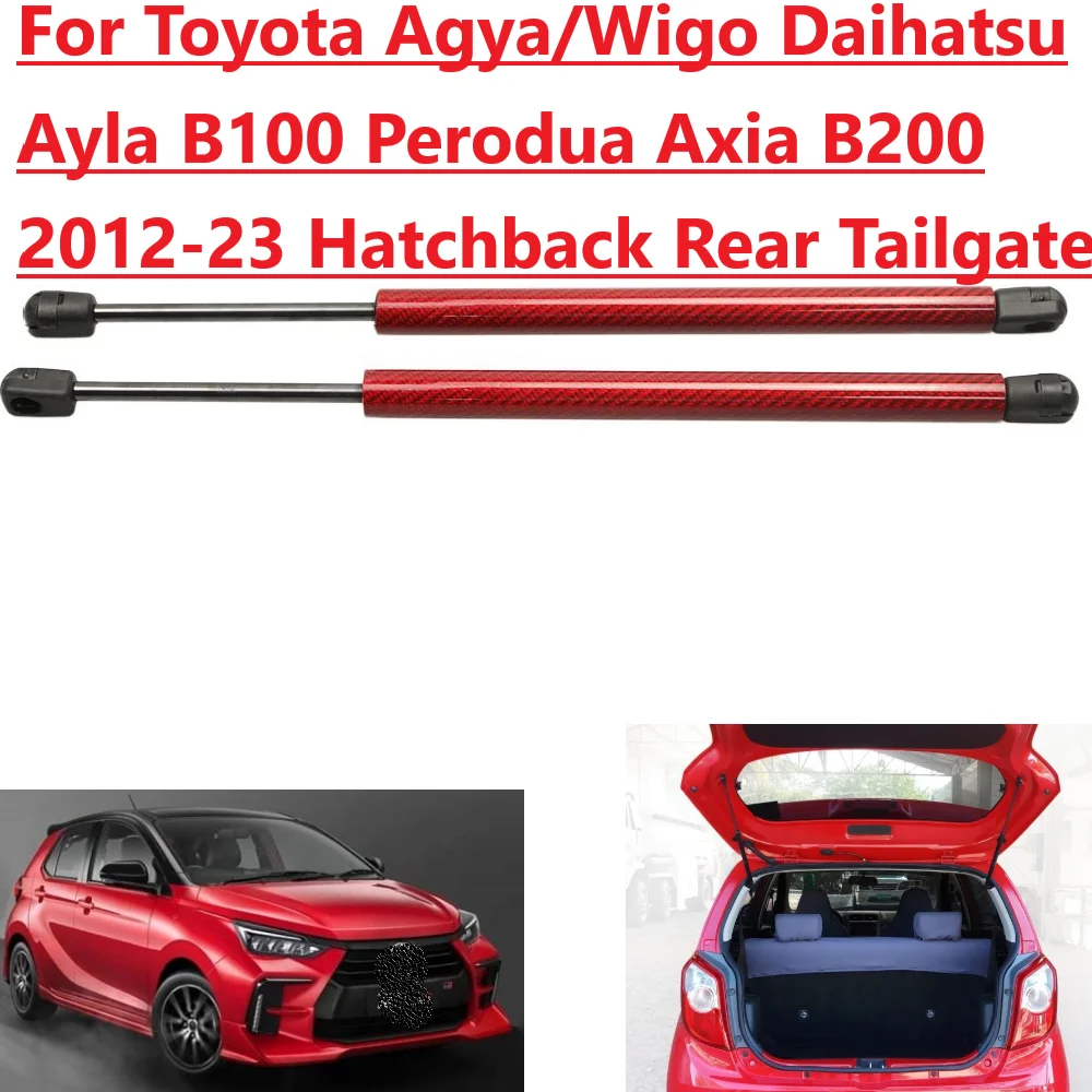 

2PCS Struts For Toyota Agya/Wigo Daihatsu Ayla B100 Perodua Axia B200 2012-2023 Rear Tailgate Boot Gas Spring Prop Lift Support