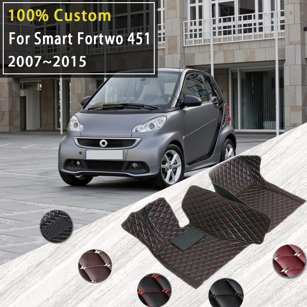 

Car Floor Mats For Smart Fortwo 451 2007~2015 2seat Waterproof Rugs Carpets Full Set Auto Interior Part Accessories 2013 2014