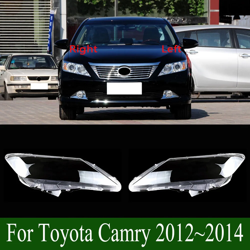

Для Toyota Camry 2012 ~ 2014 прозрачная крышка фары корпус линзы замена оригинального абажура из плексигласа