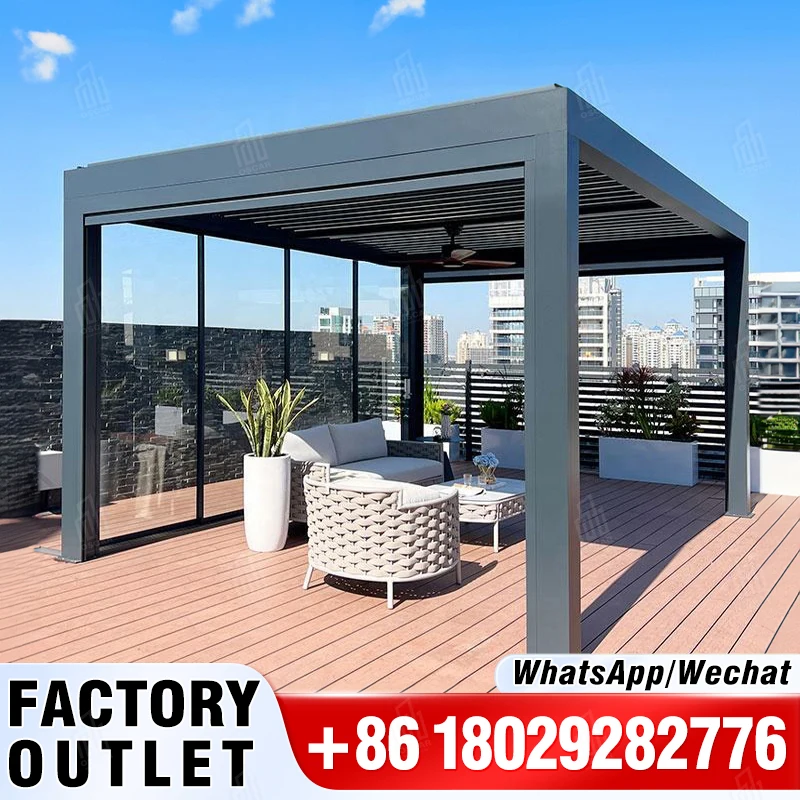 Outdoor Aluminum pergola Space Gazebo Tent Patio Tenda Arbours Furniture Gazebo